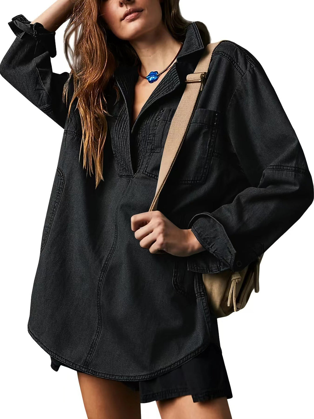 Den Denim Pullover