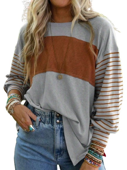Striped Colorblock Top