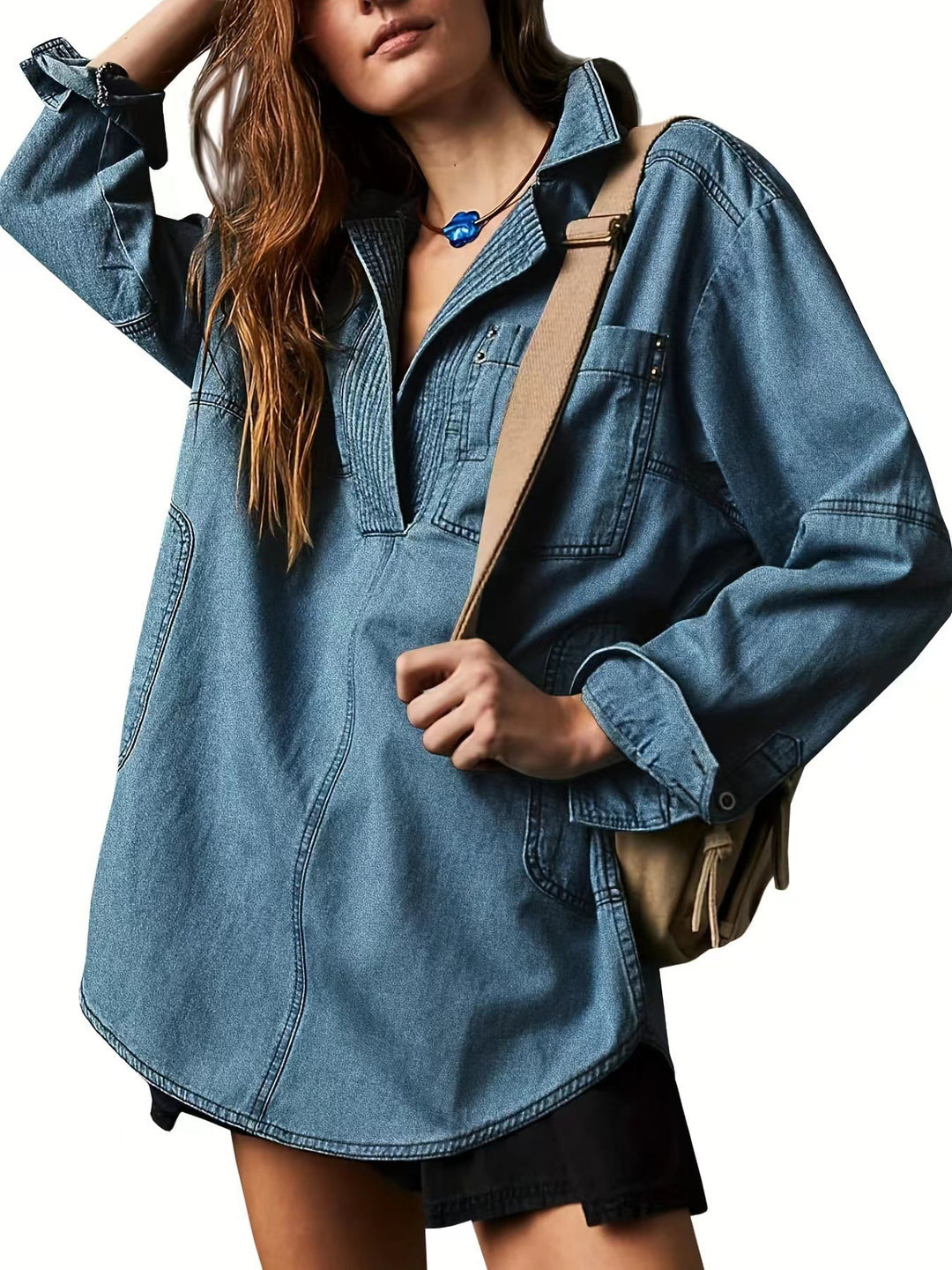 Den Denim Pullover