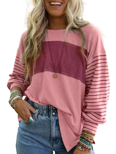 Striped Colorblock Top