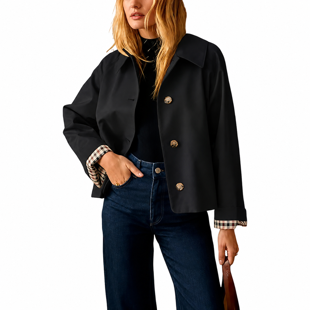 Monroe Cropped Trench Coat