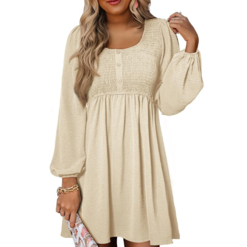 Sage Smocked Dress