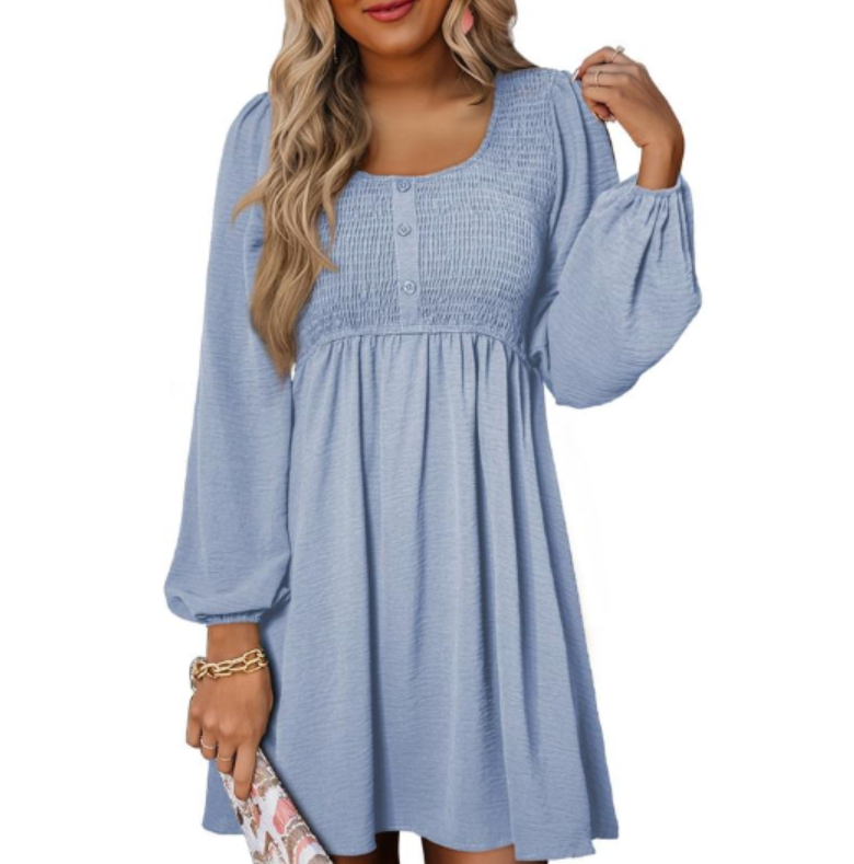 Sage Smocked Dress