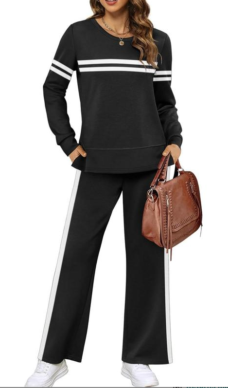 Luxe Stripe Lounge Set