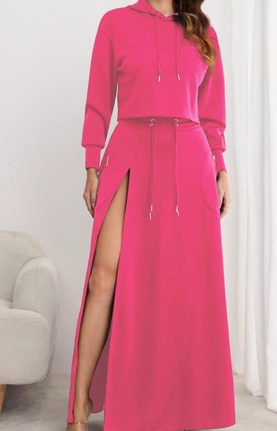 Aria Hooded Maxi Set