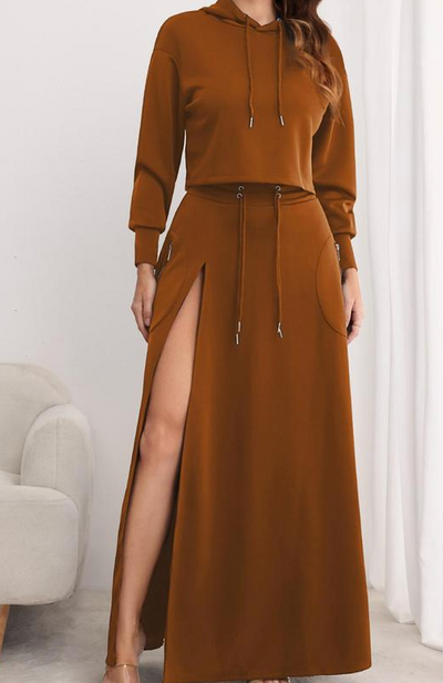 Aria Hooded Maxi Set