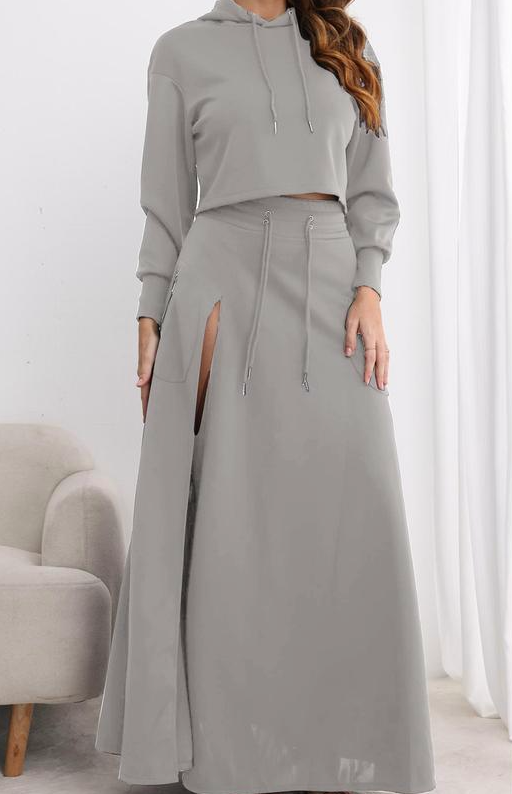 Aria Hooded Maxi Set