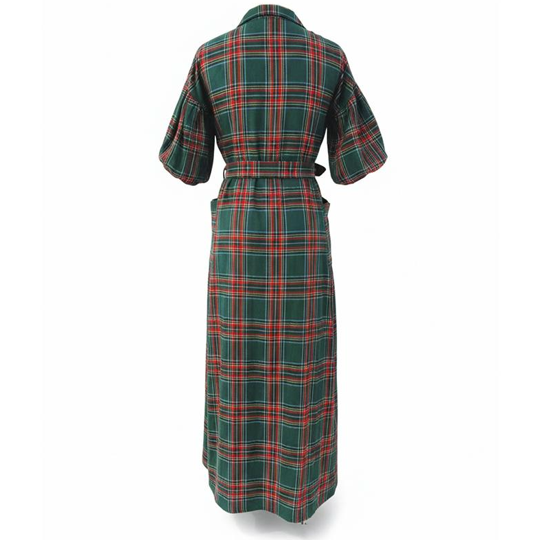 Highland Plaid Maxi Dress