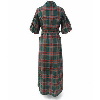Highland Plaid Maxi Dress