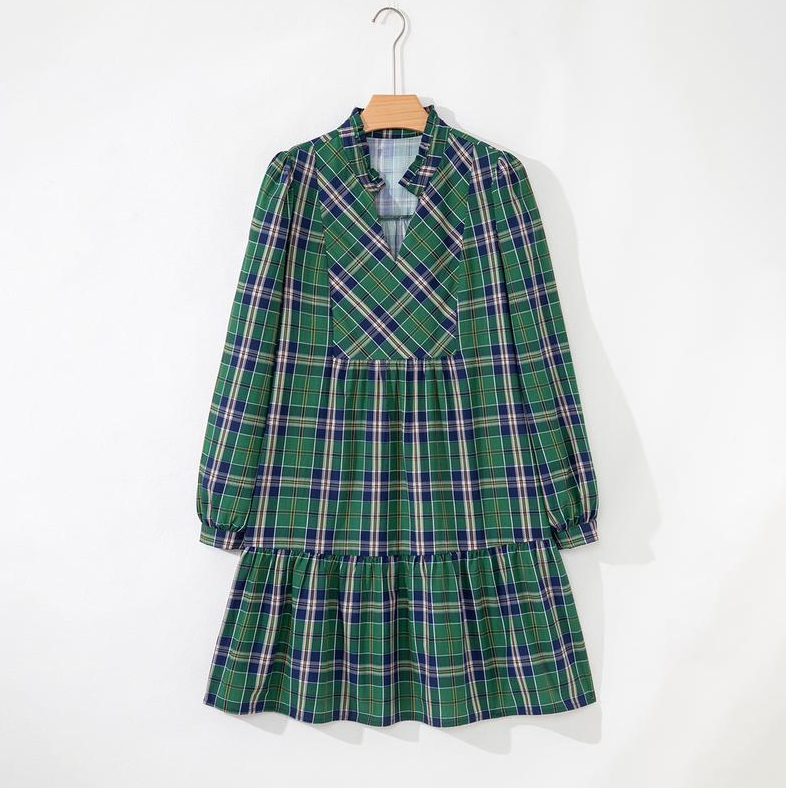 Highland Charm Plaid Dress