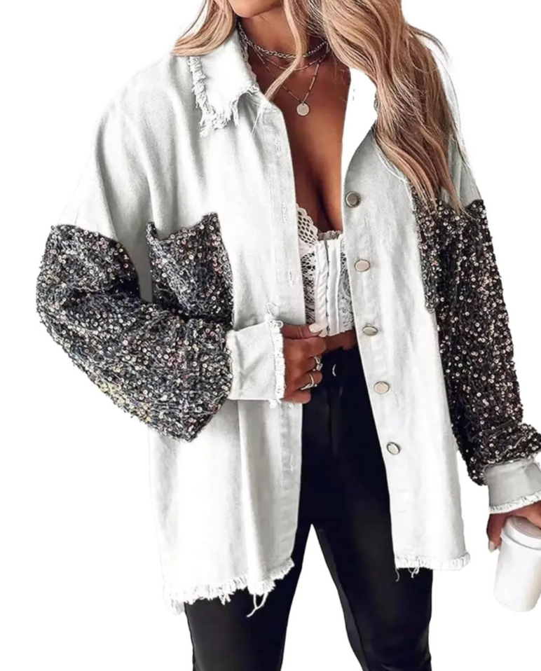 Sequin Edge Shacket