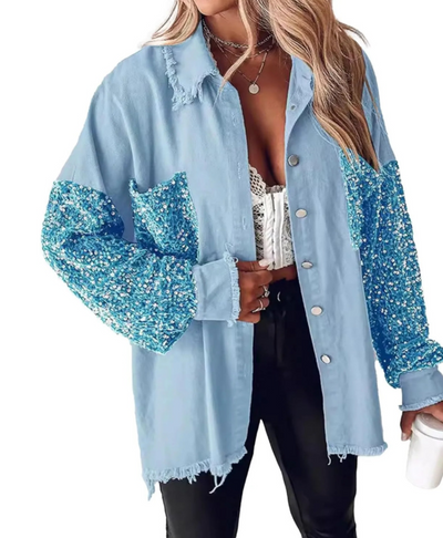 Sequin Edge Shacket