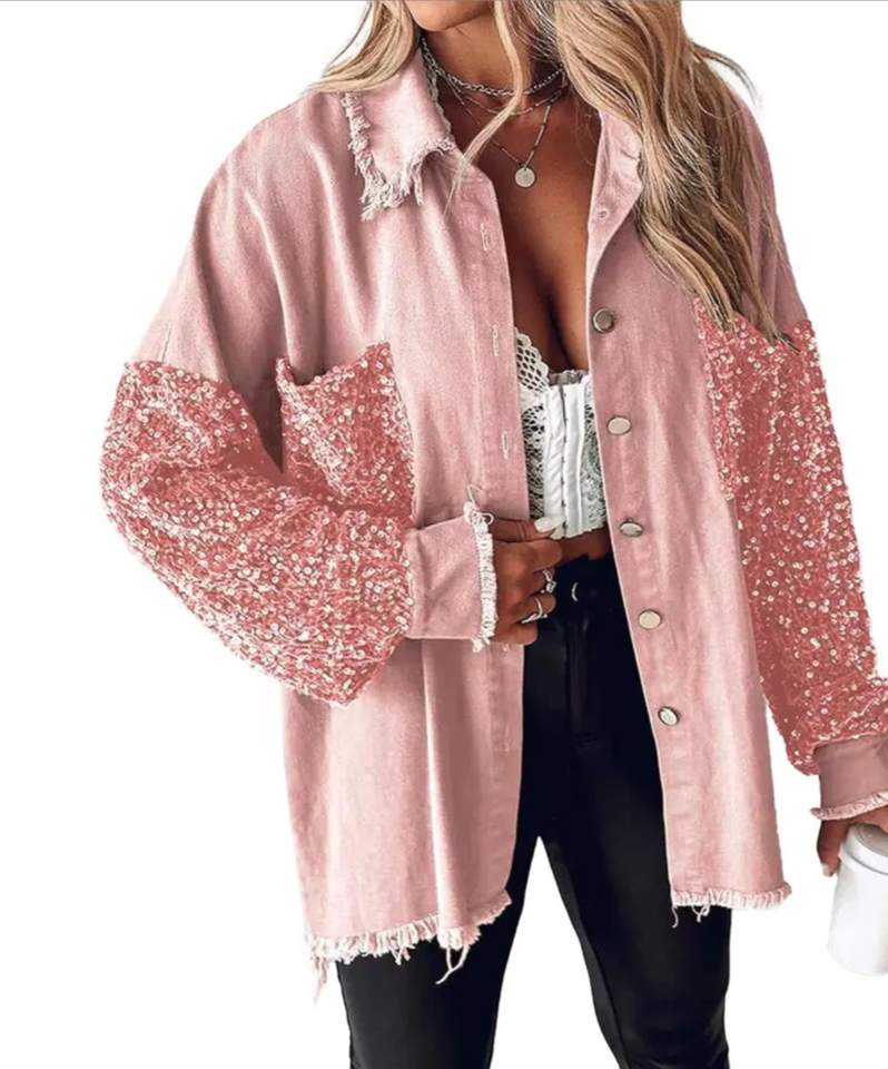 Sequin Edge Shacket