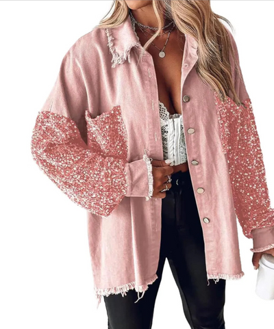 Sequin Edge Shacket