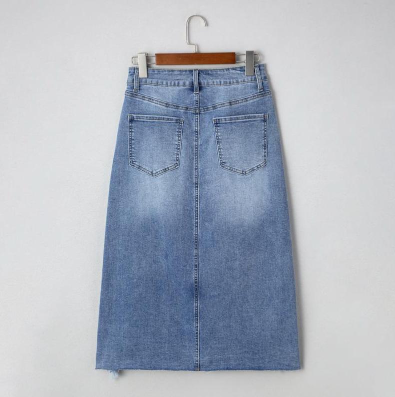 Wild Edge Denim Skirt