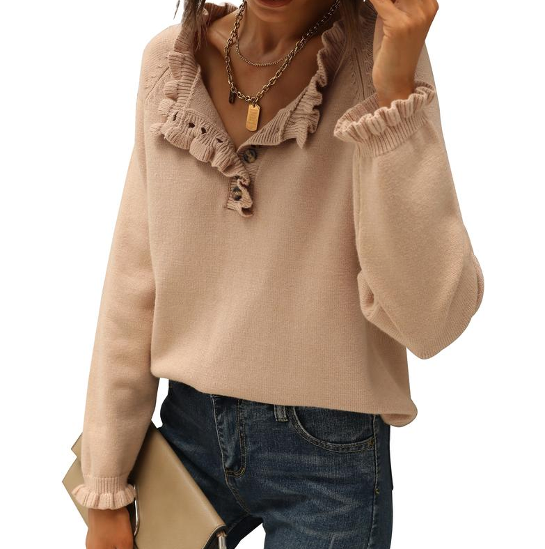 Ruffle Charm Sweater