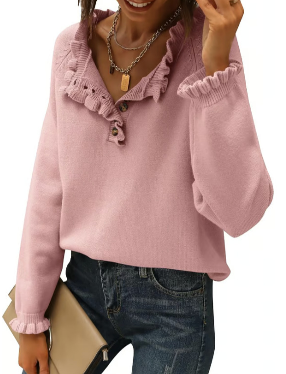 Ruffle Charm Sweater