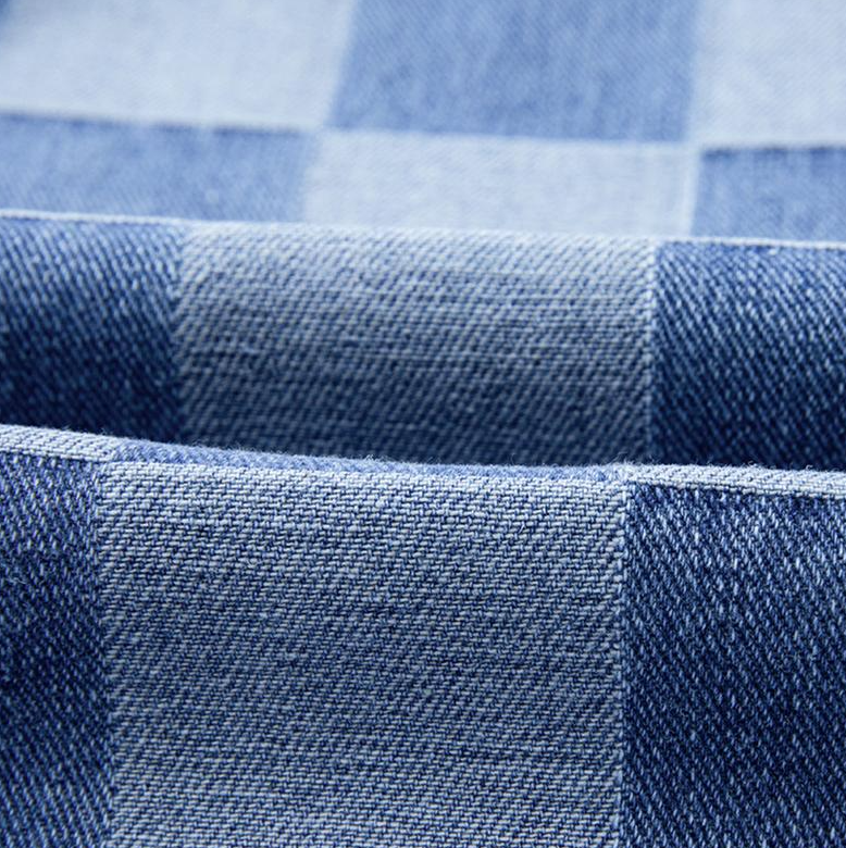 Checker Denim Chic Jeans