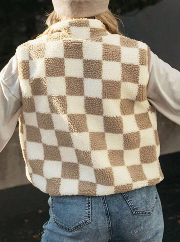 Checker Cozy Vest