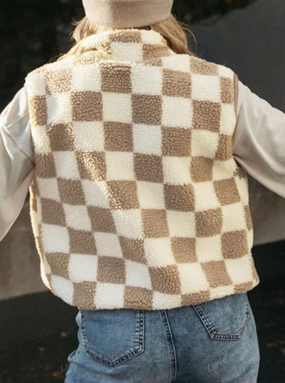 Checker Cozy Vest