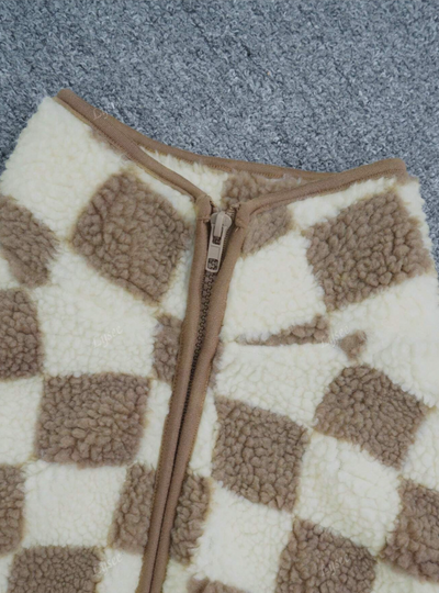 Checker Cozy Vest