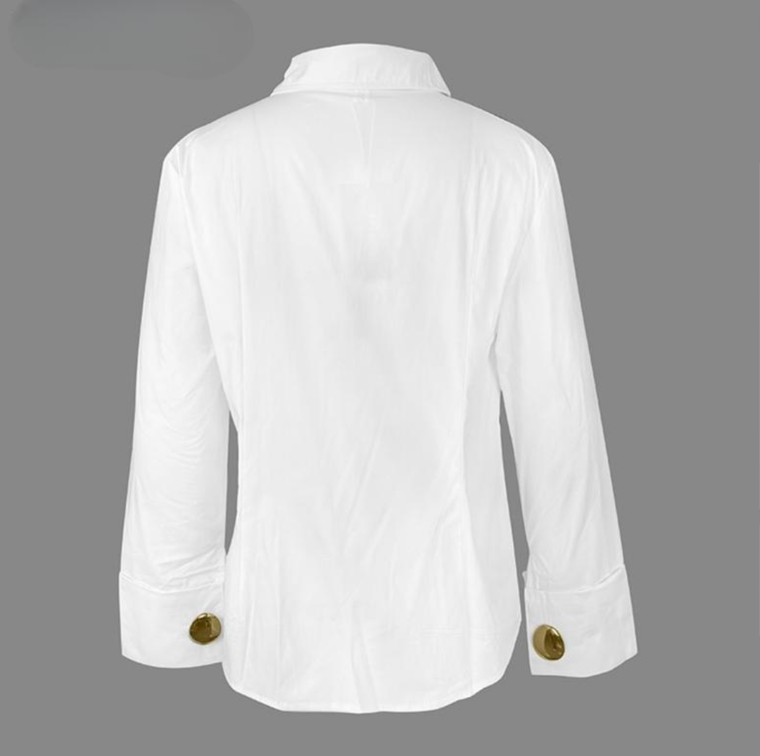 Luxe Cuff Statement Blouse