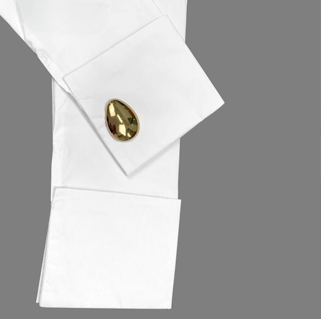 Luxe Cuff Statement Blouse