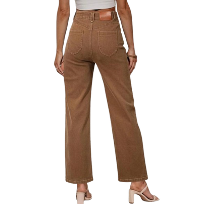 Canyon Denim Wide-Leg Jeans