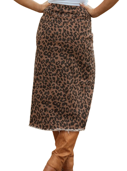 Wild Spirit Denim Skirt