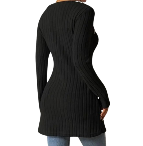 Chic Ribbed Sweater