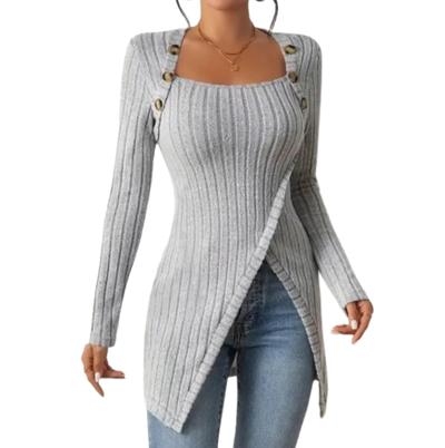 Chic Ribbed Sweater